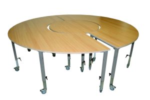 Yin en Yang tafels zonder buikuitsparing, set van drie stuks