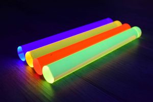 **Set fluostaven 20 cm, 4 stuks (4 kleuren)