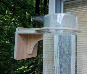 **Houten verstelbare wandbeugel bubbelunit, ø 30 cm