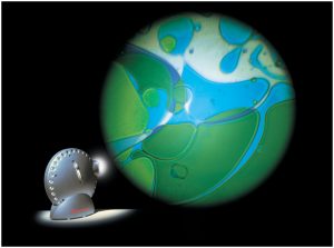 Space projector incl. 1 vloeistofwiel (blauw/groen)