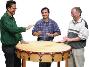 Tafeldrum groot ø 110 x 72 cm