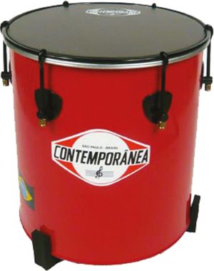 Bonte Bastrommel rood ø 46 cm, 50 cm hoog