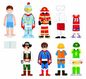 Dress up jongen, magnetisch