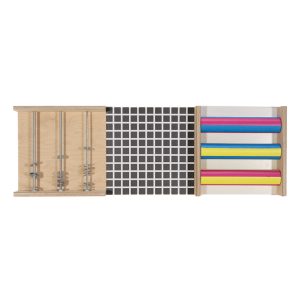 Set van 3 zintuigplaten, thema 'zien', set B, afm. 91x31 cm