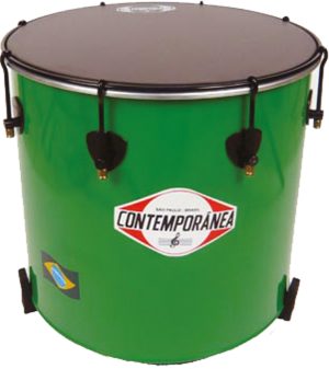 Bonte Bastrommel groen ø 36 cm, 45 cm hoog