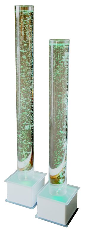 Bubbelunit ø 12 cm, h 145  (16L), vierkante voet (29 x 29 x 20 cm)