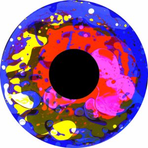 6" Magnetisch Vloeistofwiel 8A, multi-colour 'Tutti Frutti'