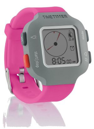 **Time Timer Horloge Plus kindermodel met alarm, berry (roze)