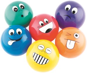 Emotieballetjes ø 10 cm, set van 6