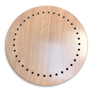 Fiberglow schap berken melamine beuk voor regendouche, rond ø 100 cm