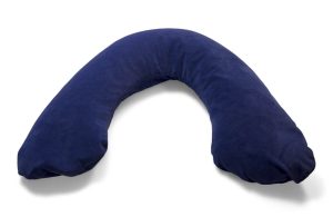 **Badstof hoes voor gebogen positioneringskussen, lengte 210 cm (blauw)