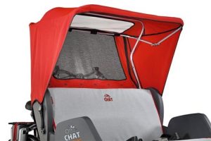 Huif rood t.b.v. de Chat riksja fiets