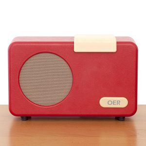Oer muziekspeler (rood) (dementievriendelijk)