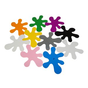 Rainbow splats, 10 stuks ( 52 cm x 40 cm)