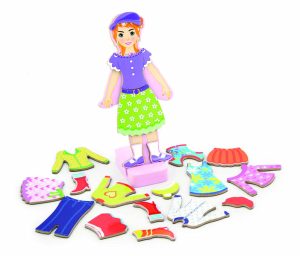 Dress up meisje, magnetisch