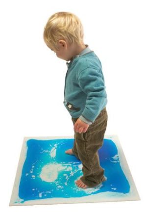 Kleurrijke vloeibare (vloer)platen, vierkant, set van 4 stuks