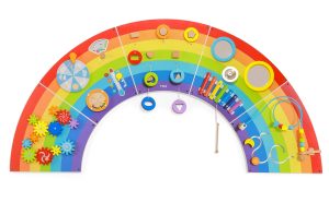 Wandspeelbord Regenboog groot