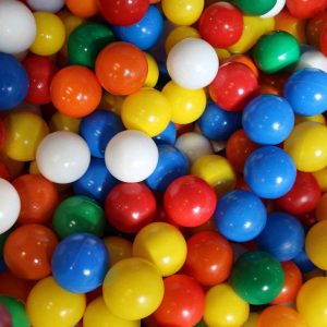 Balletjes t.b.v. ballenbad ø 7,5 cm, 500 stuks