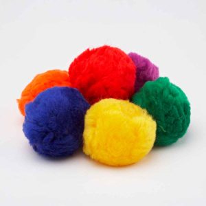 Zachte fluffy ballen, set van 6