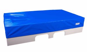 Waterligelement Seine incl. onderbouw in wit MDF 180 x 240 x 50 cm in 2 helften incl. hoes