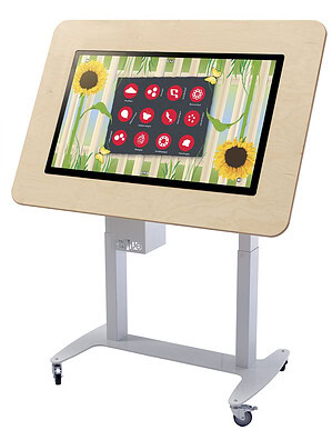 BelevenisTafel Gehandicaptenzorg, kantelbaar incl. hoog/laag en wielenset