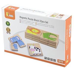 **Magneetpuzzel Dieren (32-delig) -LEVERBAAR VANAF HALF NOVEMBER-